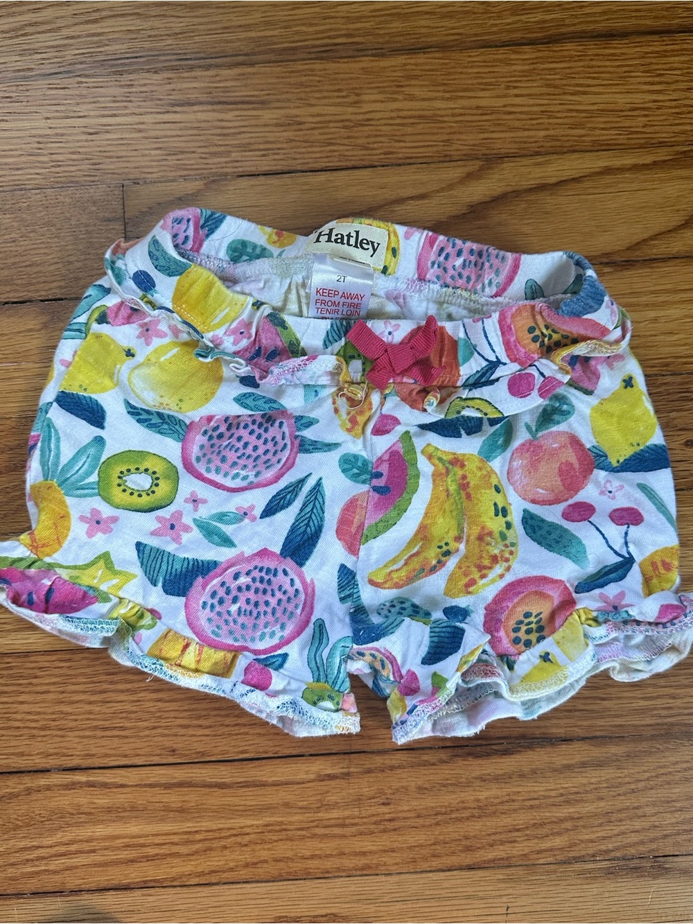 Hatley Girls Fruit Ruffle Shorts